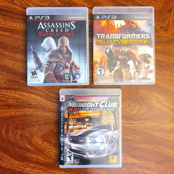 Playstation Other - PS3 GAME BUNDLE - Assassin's Creed, Transformers, Midnight Club - Playstation 3